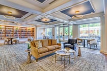 The Village at Orchard Ridge Village Center Library and Reading Area