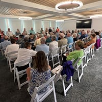 Future residents hear from current residents of NLCS communities.